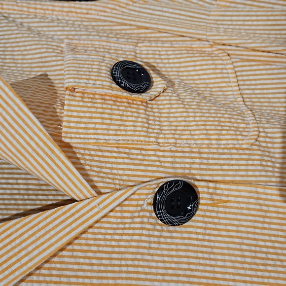 Peachy Pink Striped 50s Dress - Picture 5 of 13